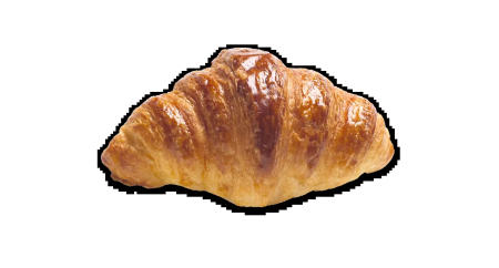 Croissant recto 40 g.