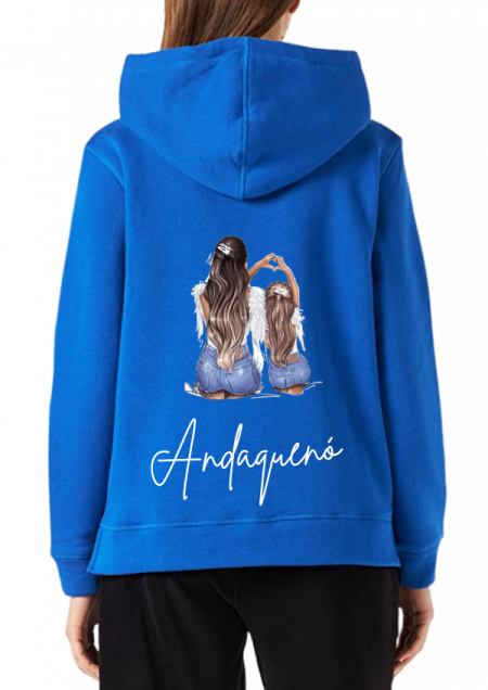 Hoodie Azul Unisex ANDAQUENO - Ref: 13549