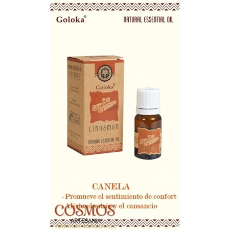 **A1-Aceite Cinnamon esencial Aromaterapia Natural Goloka 10ml