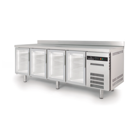 Mesa Snack refrigeración gama 600 – CORECO - TSRV-250-S Puerta de cristal