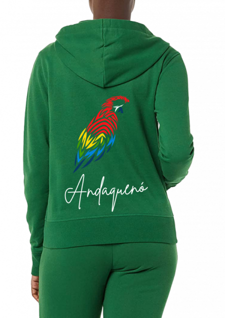 Hoodie Verde Unisex ANDAQUENO - Ref: 13521