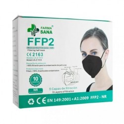 Caja Mascarilla FFP2  Negra (10 uds)