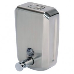 Dosificador Gel Manos Acero Inox. Vertical 800 cc