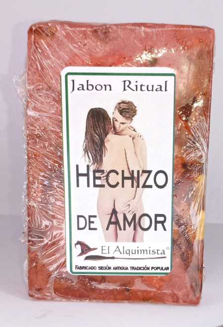 JABON HECHIZO DE AMOR echo a mano con Hierbas 100g.