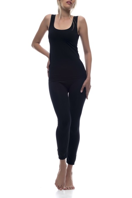 Set: Legging +Tshirt reductor con fibra Emana 200 den, Noah-Negro-S (34-36)