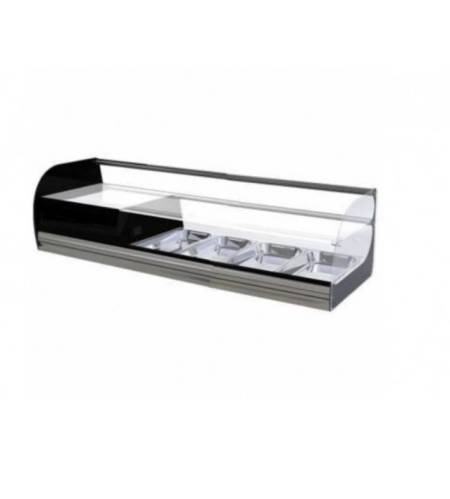 Vitrina refrigerada cristal plano 2 pisos 1146mm 4 bandejas