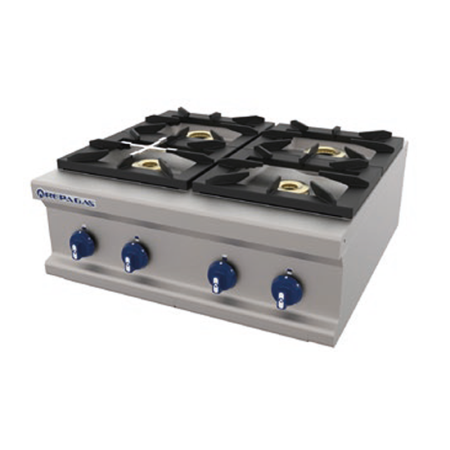 Cocinas a gas Serie 750 Gama modular y puente – REPAGAS - CG-740/M LC