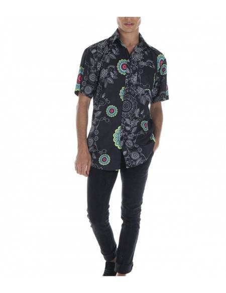 Camisa Estampada Hombre - M001