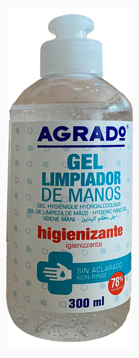 Gel limpiador de manos hidroalcohol 78% ***OFERTA***