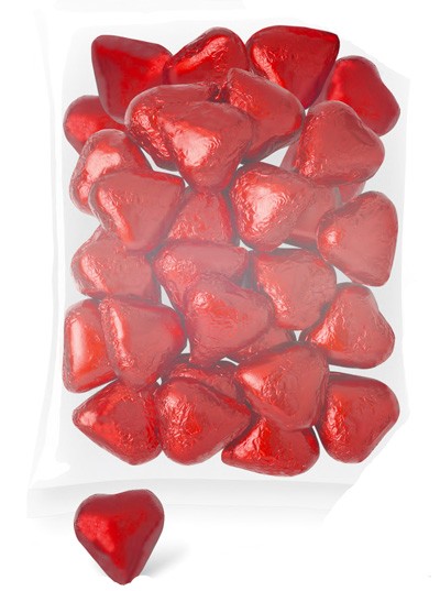 CORAZONES CHOCOLATE (BOLSA 140 UNIDS.)