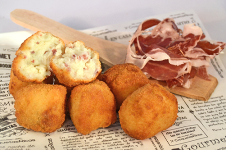 Croquetas - Bolsa 500 gr (Jamón ibérico con torta de Barros) 