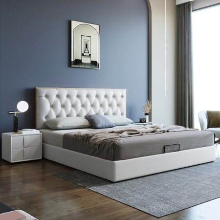 Cama Doble Moderna Minimalista con Almacenamiento CA-M-28