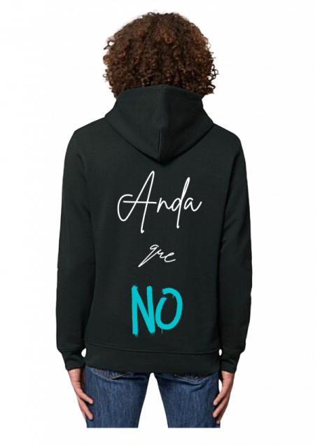 Hoodie Negro Unisex ANDAQUENO - Ref: 14003