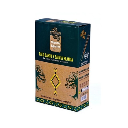 12 Packs incienso Mystic Spirit Tribal- Palo santo y salvia blanca