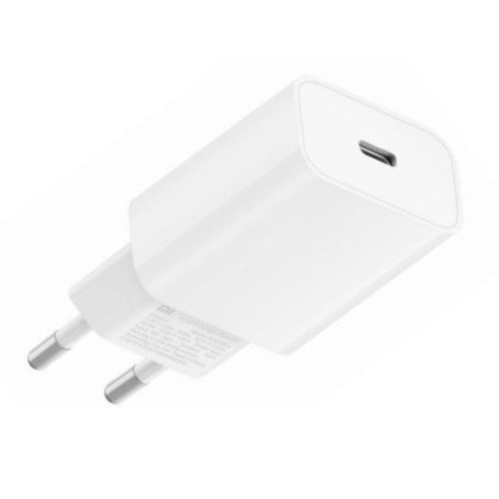 Carcador de pared xiaomi mi fast charger - usb tipo c - 20w - blanco