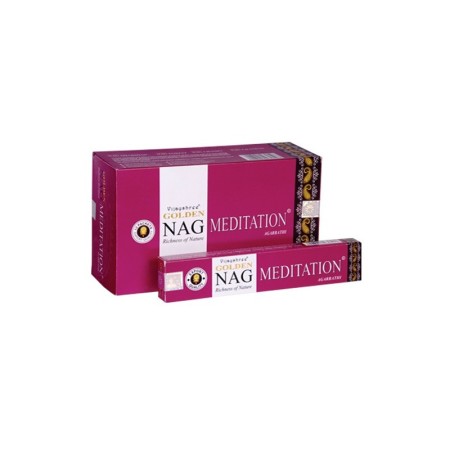 12 packs Incienso Golden Nag - Meditación 15 gr