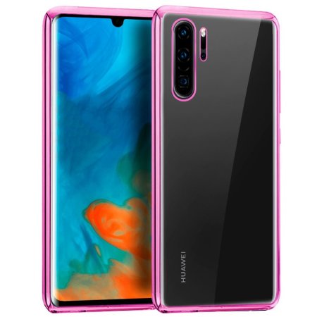 Carcasa COOL para Huawei P30 Pro Borde Metalizado (Rosa)