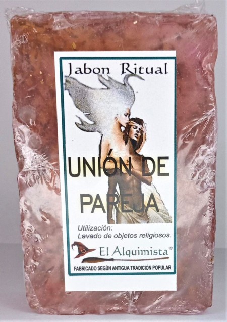 JABON UNION DE PAREJA con hierbas 100g hecho a mano.