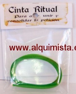 CINTA RITUAL Verde (dinero abre caminos)