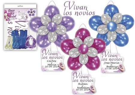 DECO KIT GLOBOS + CARTEL 