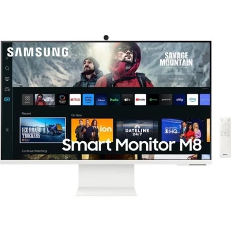 Monitor led 32pulgadas samsung m8 ls32cm801uuxen smart tv - va - 4k uhd - hdmi - usb tipo c - 60hz - 4ms - webcam