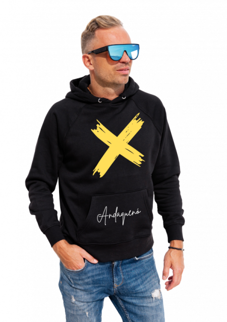 Hoodie Negro Unisex ANDAQUENO - Ref: 12444