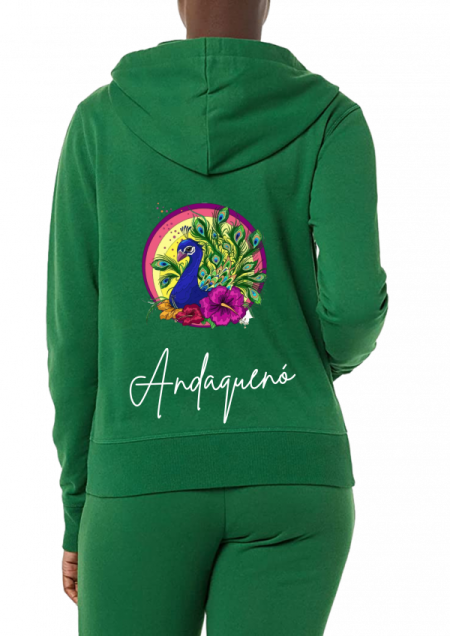 Hoodie Verde Unisex ANDAQUENO - Ref: 13486