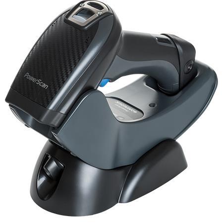 Lector de códigos de barras Datalogic PowerScan PBT9501-RT, 2D, Digimarc, Bluetooth, base, negro