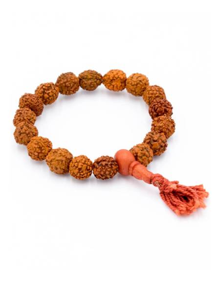 Pulsera Semillas Rudraksha 8 mm - SPU0052