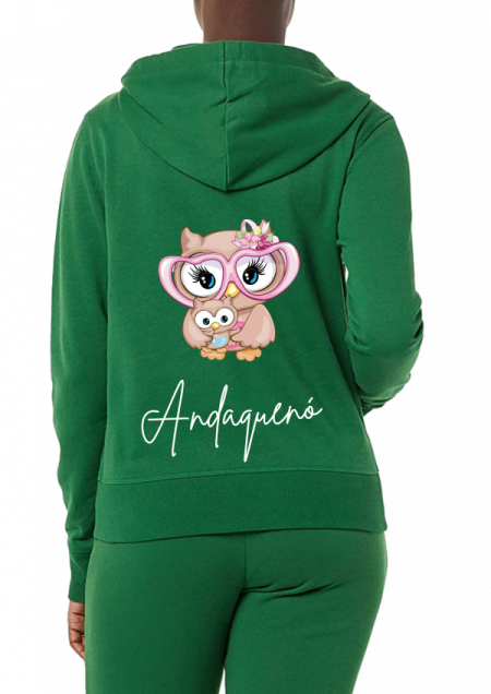 Hoodie Verde Unisex ANDAQUENO - Ref: 13472