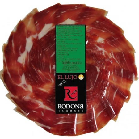 10 sobres Jamón de Cebo campo Ibérico 50% raza Ibérica Rodona a cuchillo