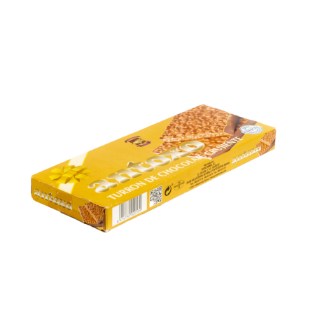 Turrón Antoxo de chocolate crujiente 250g