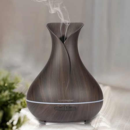 Tulipán - Humidificador esencias madera palo de rosa