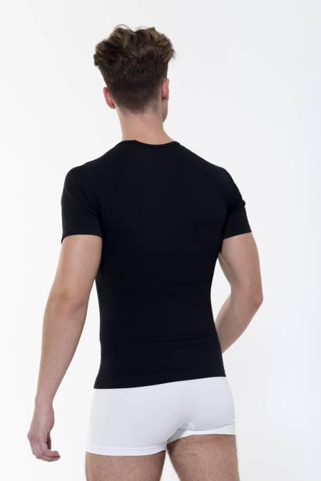 Camiseta reductora con fibra Emana, Speed-Negro-XL (48-54)