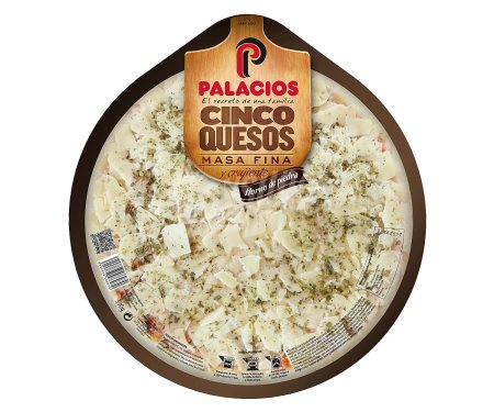 Pizza Masa Fina Palacios (5 Quesos - 390 gr) 