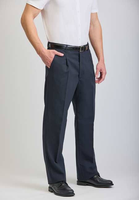 Pantalón Hombre Con Pinzas Elastia