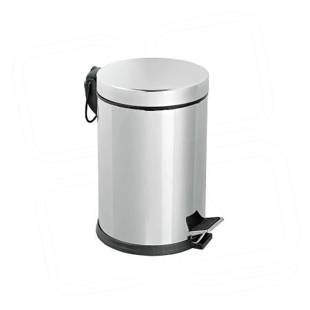 Papelera baño hotel Eco; 5L inox brillo