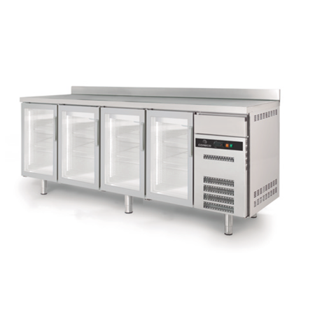 Frente Mostrador Snack refrigeración gama 600 – CORECO - FSRV-250-S Puerta de cristal