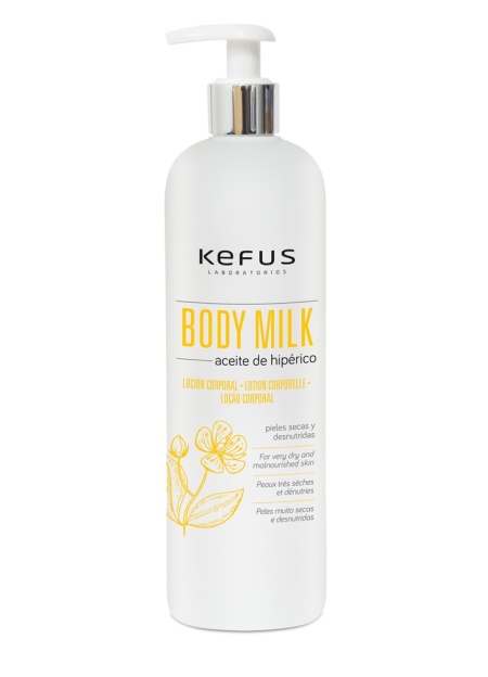 Loción Corporal Body Milk Aceite Hipérico Kefus (500 ml)