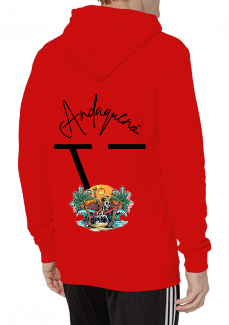 Hoodie Rojo Unisex ANDAQUENO - Ref: 6959