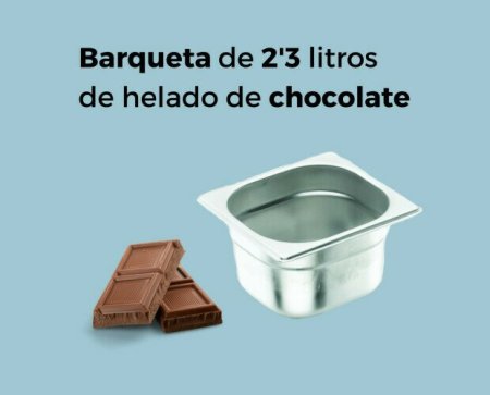 Barqueta 4,75 litros chocolate