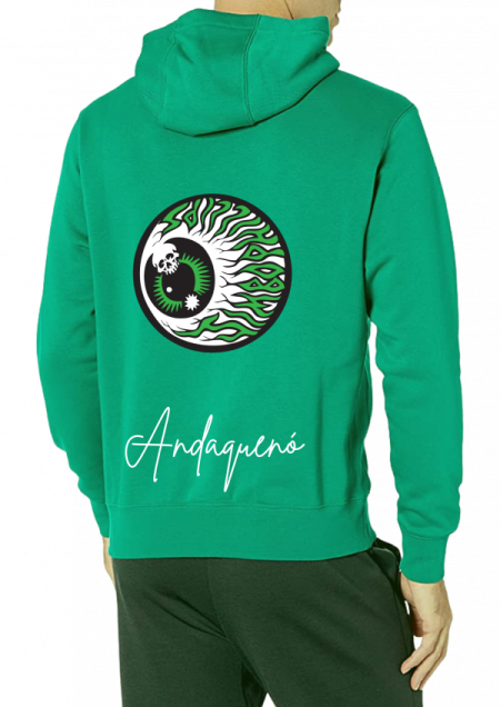 Hoodie Verde Unisex ANDAQUENO - Ref: 13823