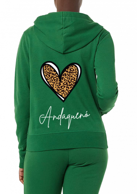 Hoodie Verde Unisex ANDAQUENO - Ref: 13500