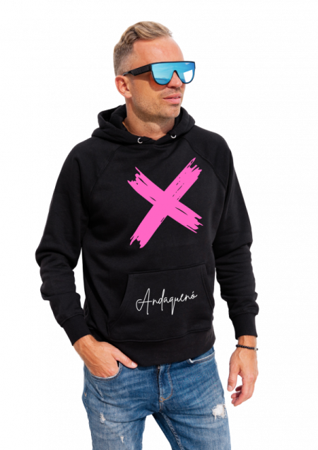 Hoodie Negro Unisex ANDAQUENO - Ref: 12462