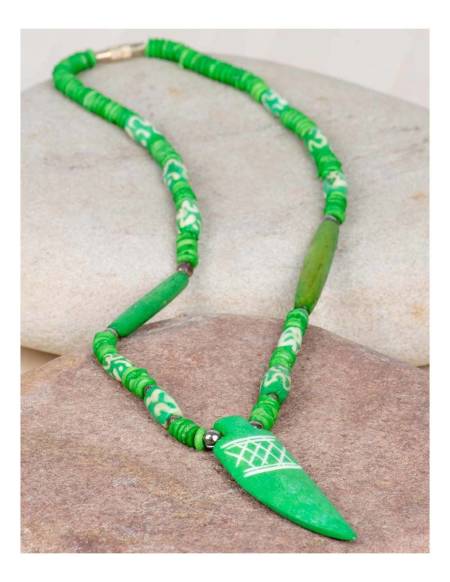 Collar Hueso Verde - KCH00016