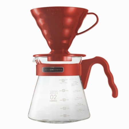 Cafetera V60 02 Coffee Server Set Roja Hario