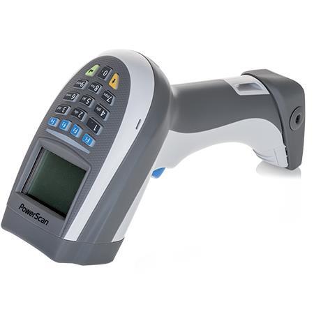 Lector de código de barras Datalogic PowerScan PM9501-RT, 2D, Digimarc, RF, pantalla, 16 teclas, blanco