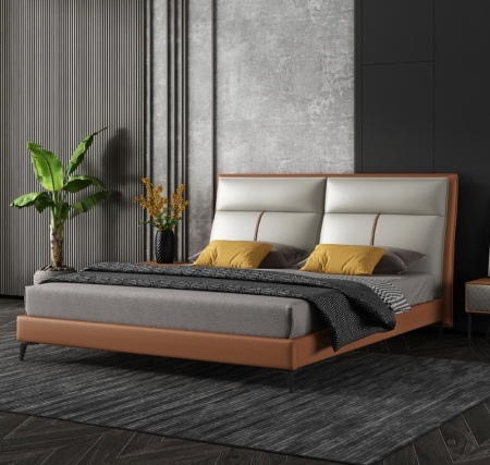 Cama Doble Moderna Minimalista Italiana