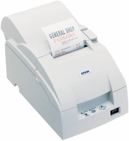 Impresora matricial Epson TM-U220A, serie, cortador,blanca