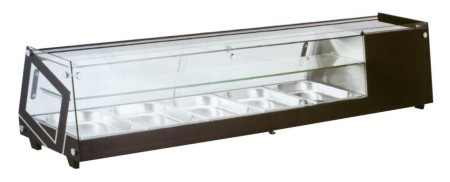 Vitrina sushi cristal plano